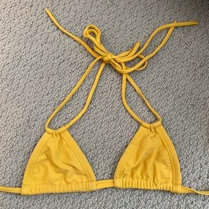 Montce Yellow bikini top